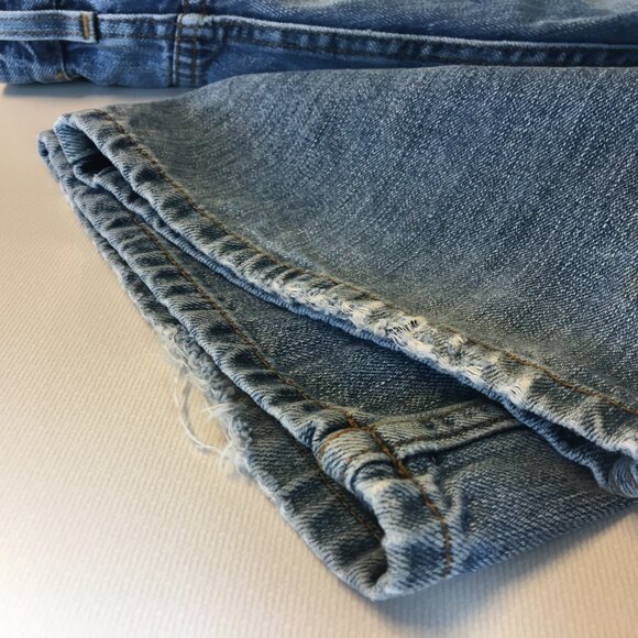 Eddie Bauer Jeans Mens Size 32 Loose Fit Distressed VTG Y2K - Picture 6 of 15